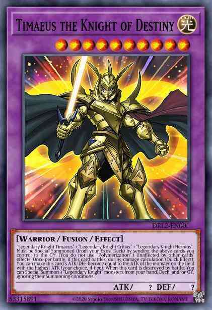 Timaeus the Knight of Destiny (Green) - DLCS-EN054 - Ultra Rare - 1st Edition