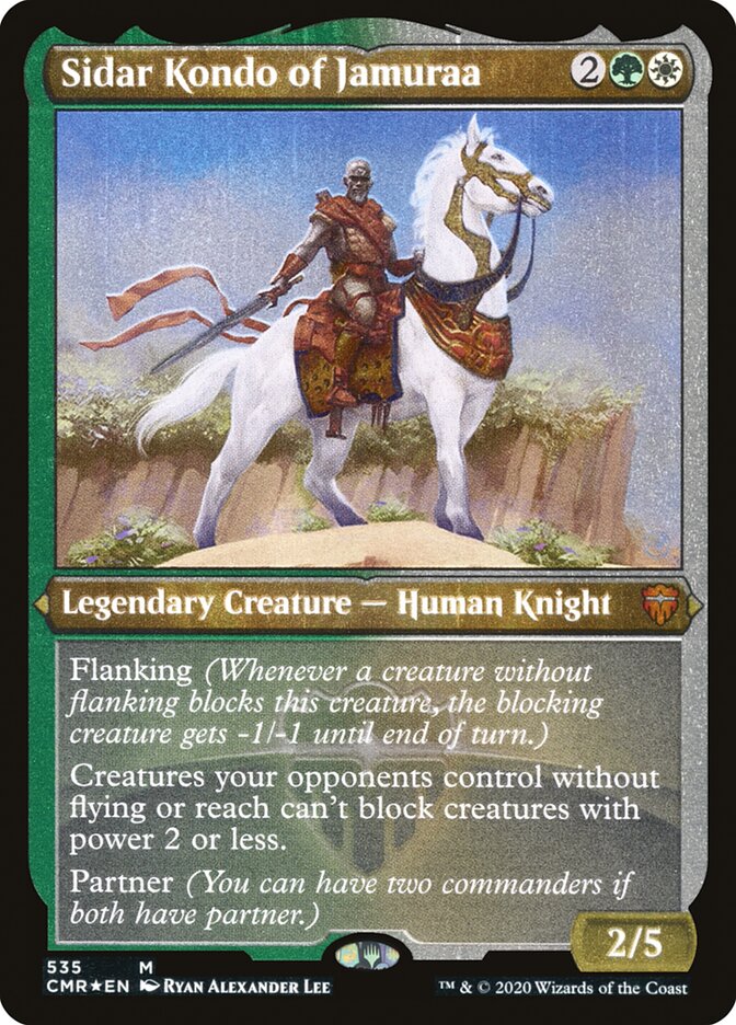 Sidar Kondo of Jamuraa [535] [Commander Legends] [Etched Foil]