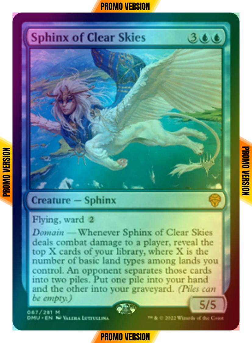 Sphinx of Clear Skies [67p] [Promo Pack] [Dominaria United: Promos] [Foil]