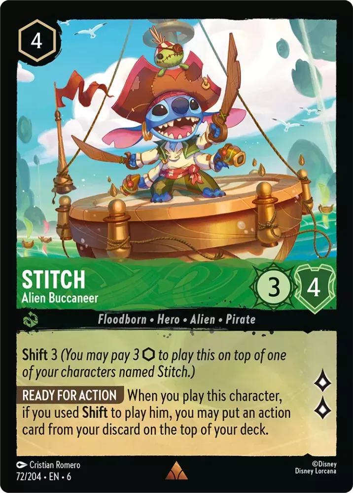 Stitch - Alien Buccaneer - 72/204 [Azurite Sea] [Non-Foil]