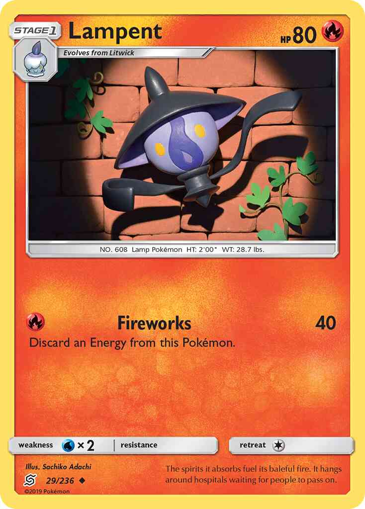 Lampent - 29/236 - Uncommon [sm11-29] [Reverse Holo]