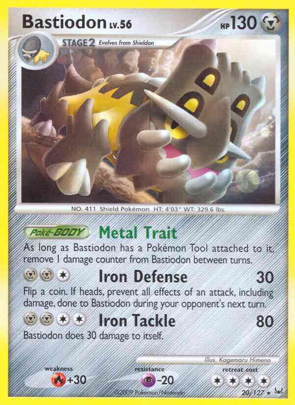 Bastiodon - 20/127 - Rare [pl1-20] [Non-Holo]