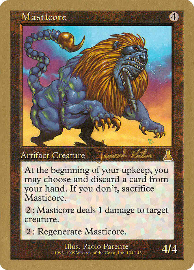 Masticore [jk134] [Janosch Kuhn] [World Championship Decks 2000] [Non-Foil]