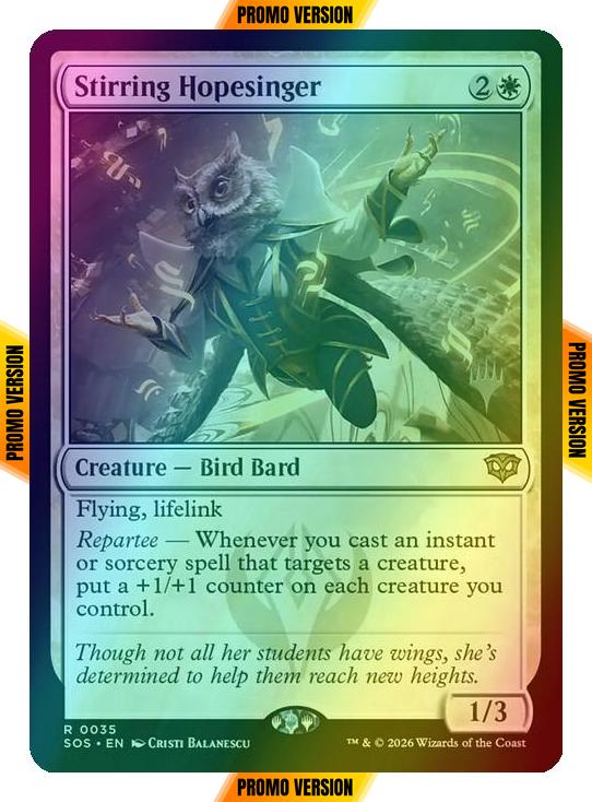 Stirring Hopesinger [35p] [Promo Pack] [Secrets of Strixhaven Promos] [Foil]