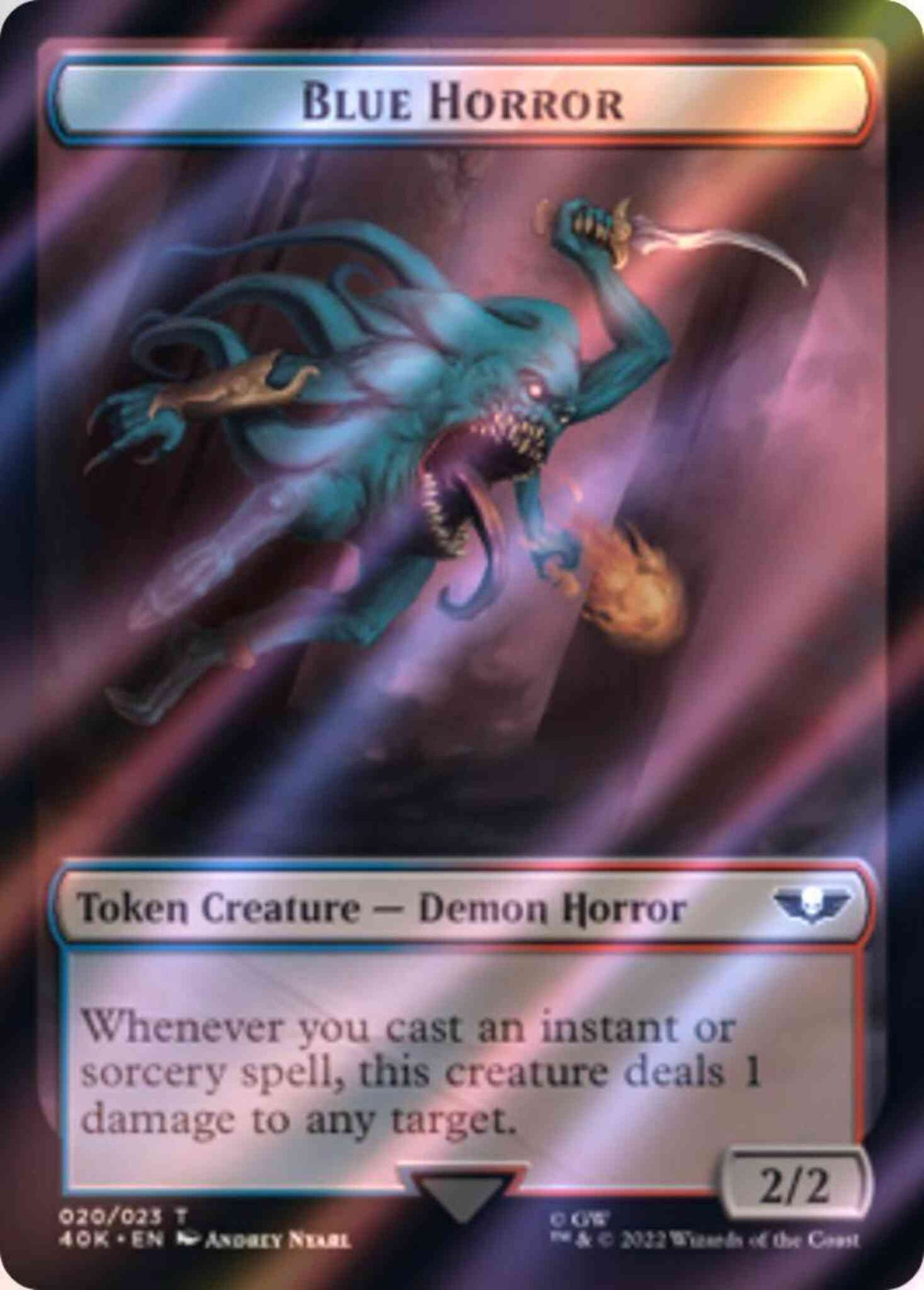 Blue Horror Token (20) // Spawn Token (16) [Universes Beyond: Warhammer 40,000: Tokens] [Surge Foil]