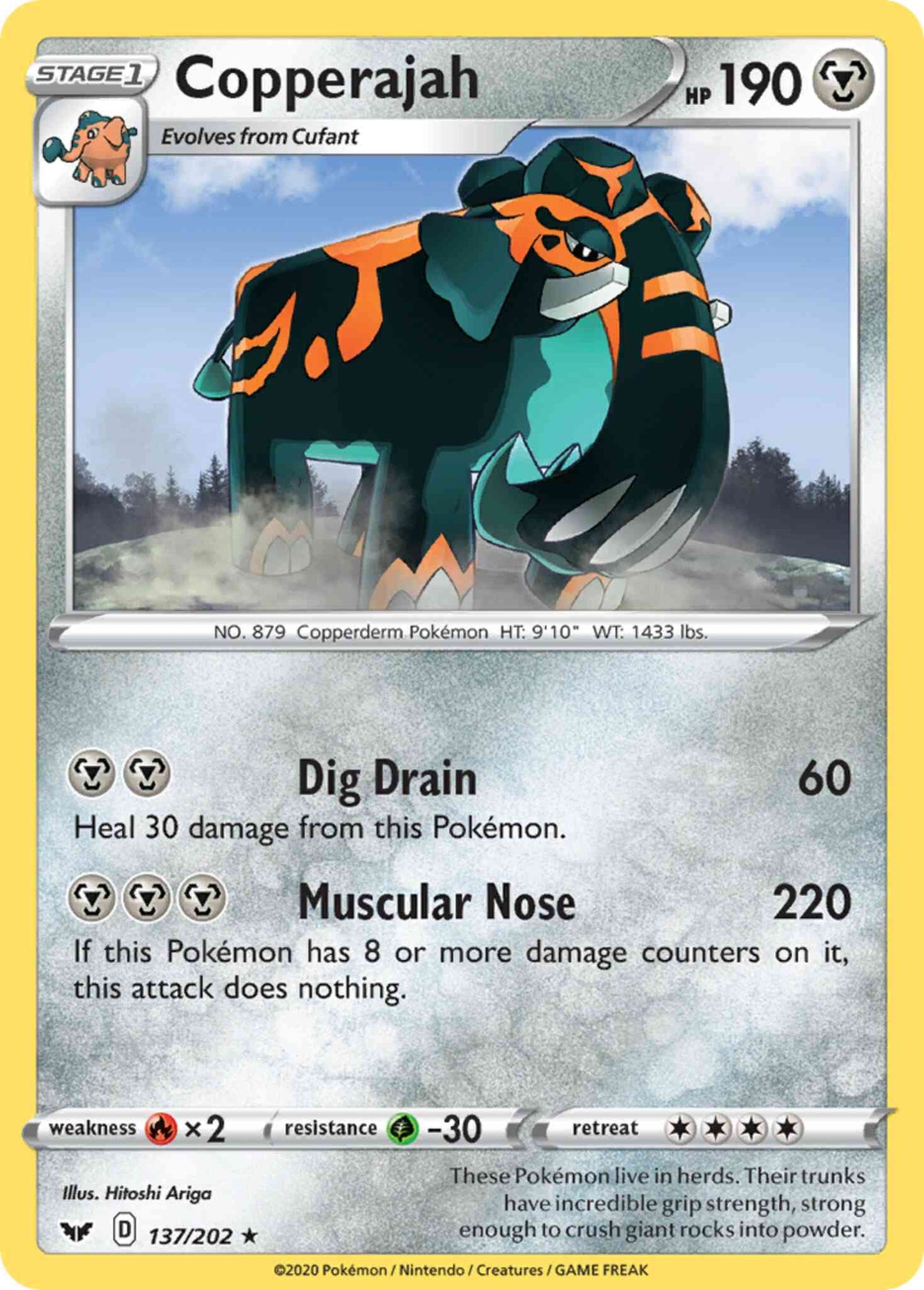 Copperajah - 137/202 - Rare Holo [swsh1-137] [Holo]