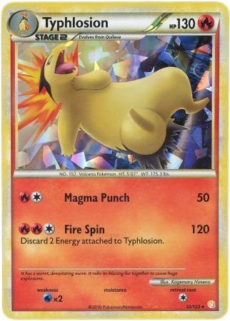 Typhlosion - Shattered Holo  -  32/123 - Rare [hgss1-32] [Holo]