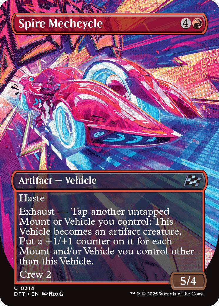 Spire Mechcycle [314] [Borderless] [Revved Up] [Aetherdrift] [Non-Foil]