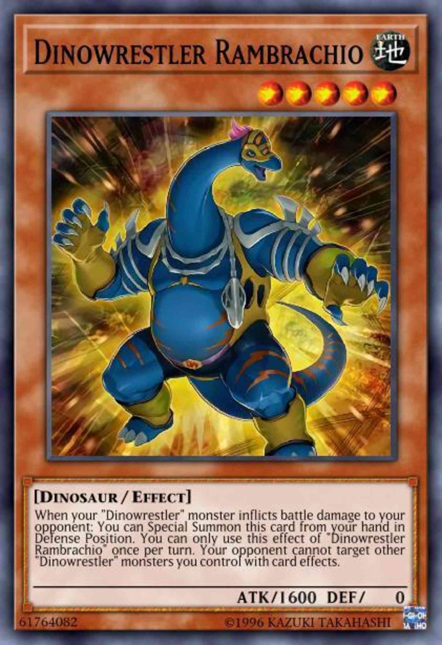 Dinowrestler Rambrachio - RIRA-EN007 - Common - 1st Edition