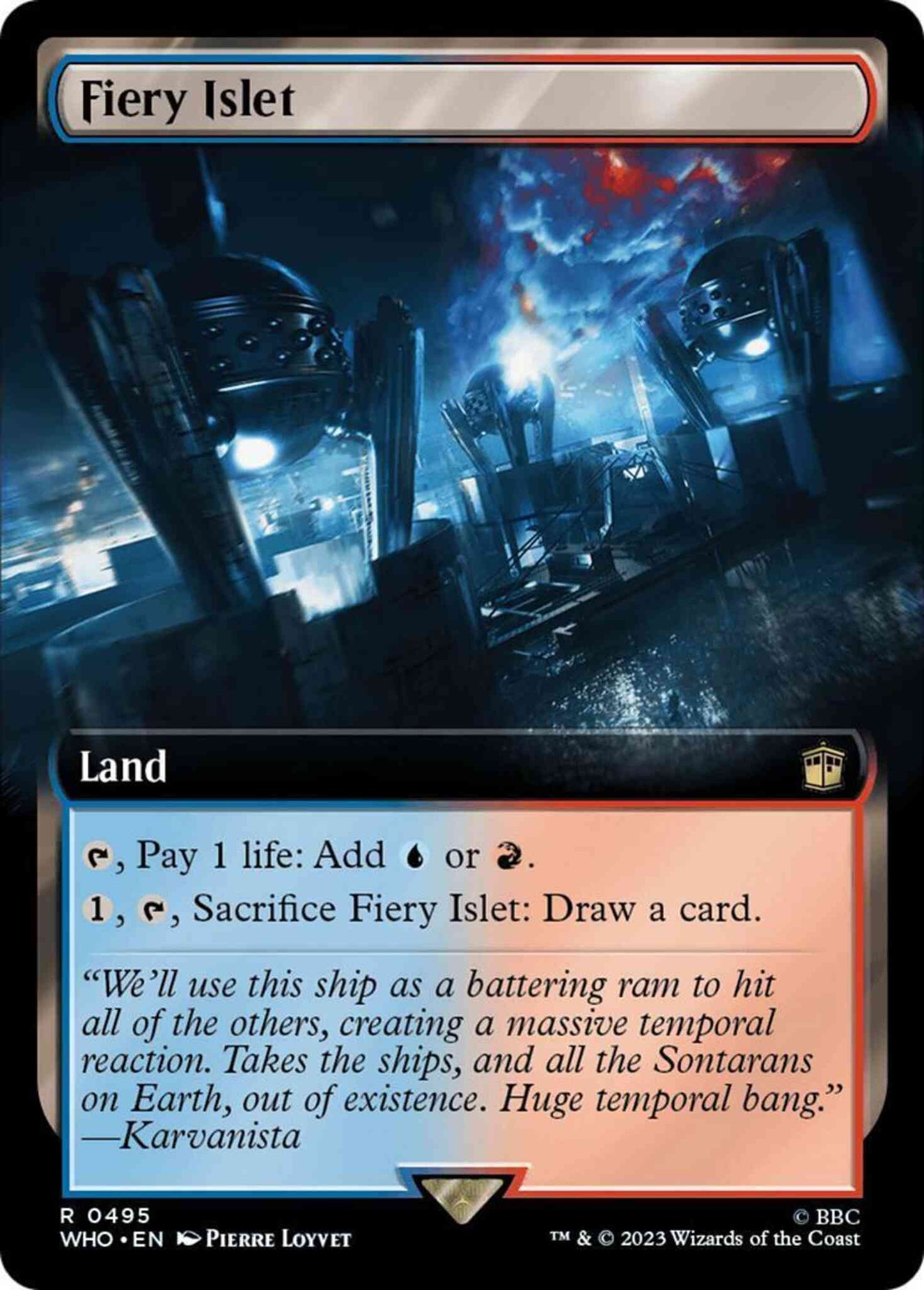 Fiery Islet [495] [Extended Art] [Universes Beyond: Doctor Who] [Non-Foil]