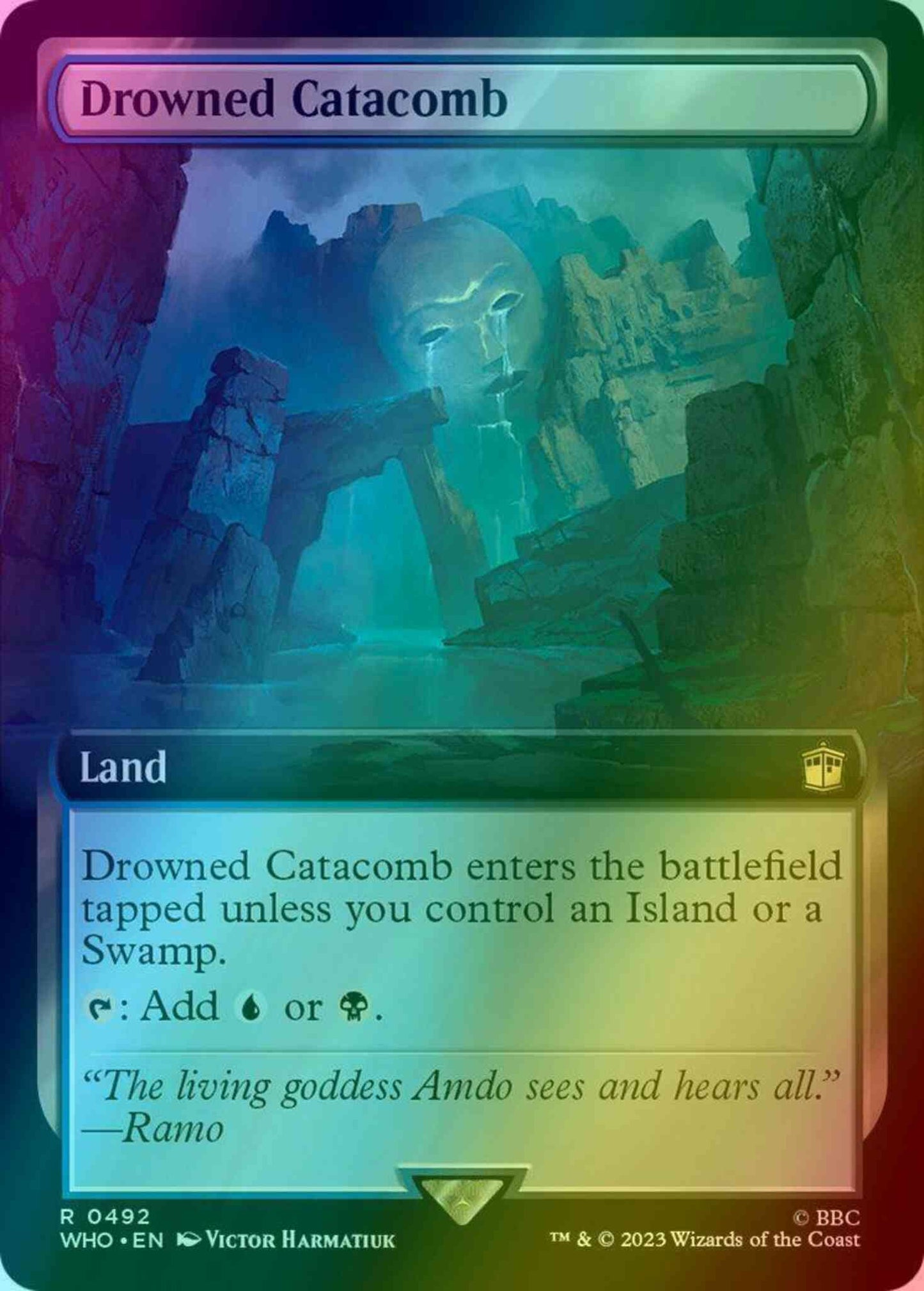 Drowned Catacomb [492] [Extended Art] [Universes Beyond: Doctor Who] [Foil]
