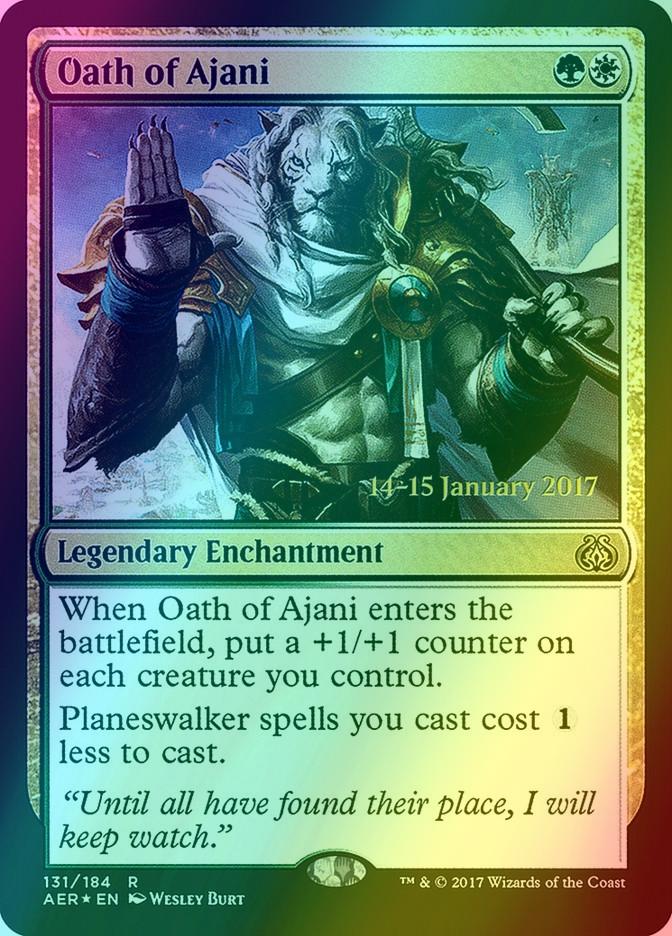 Oath of Ajani [131s] [Aether Revolt Promos] [Foil]