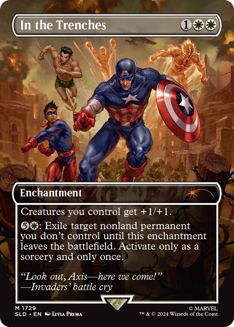 In the Trenches [1729] [Borderless] [Marvel's Captain America] [Secret Lair Drop] [Non-Foil]