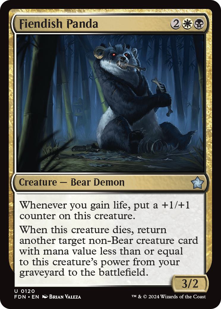 Fiendish Panda [120] [Foundations] [Foil]