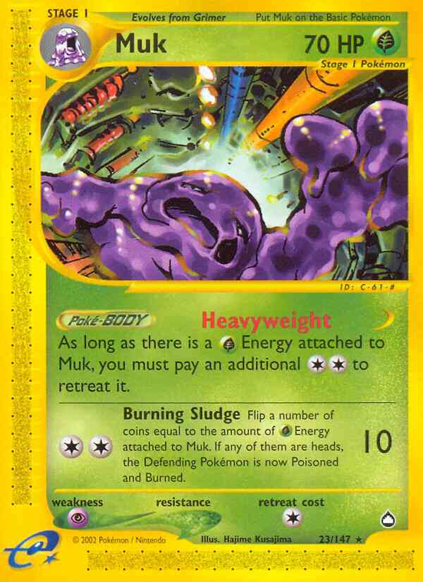 Muk - 23/147 - Rare [ecard2-23] [Reverse Holo]