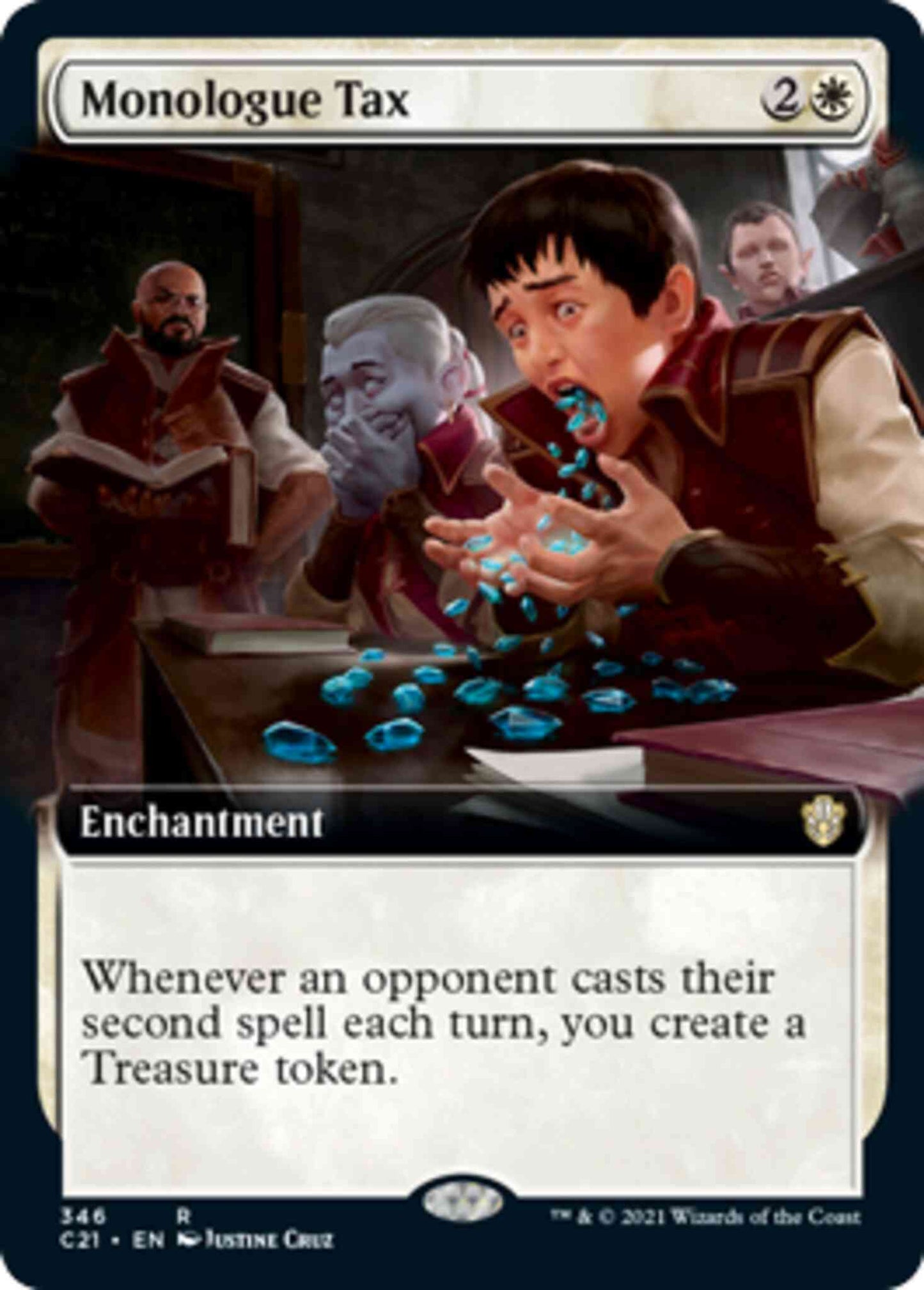 Monologue Tax [346] [Extended Art] [Commander 2021] [Non-Foil]