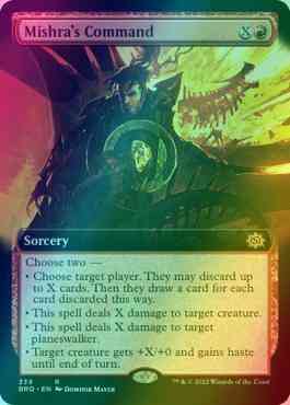 Mishra's Command [339] [Extended Art] [The Brothers' War] [Foil]
