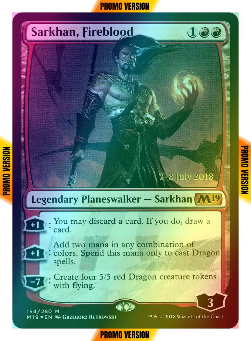 Sarkhan, Fireblood [154s] [Core Set 2019 Promos] [Foil]