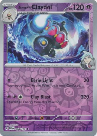Steven's Claydol - 084/182 - Uncommon [sv10-084] [Reverse Holo]
