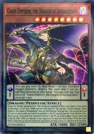 Chaos Emperor, the Dragon of Armageddon - YCSW-EN011 - Super Rare - Limited