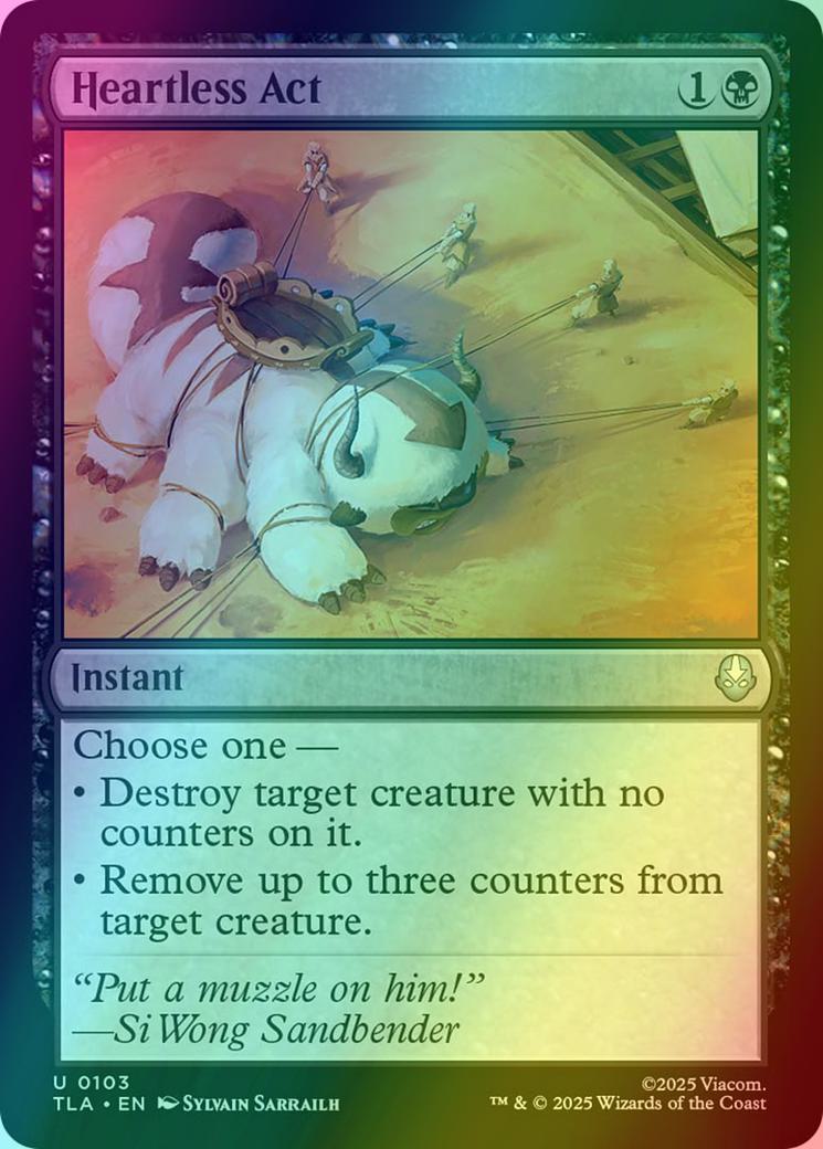 Heartless Act [103] [Avatar: The Last Airbender] [Foil]