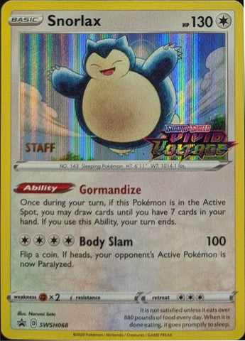 Snorlax - SWSH068 - Staff Promo [swshp-SWSH068] [Holo]