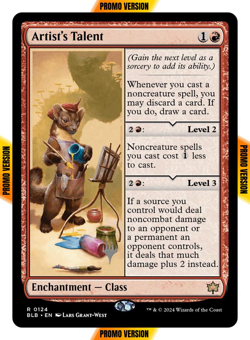 Artist's Talent [124p] [Promo Pack] [Bloomburrow: Promos] [Non-Foil]