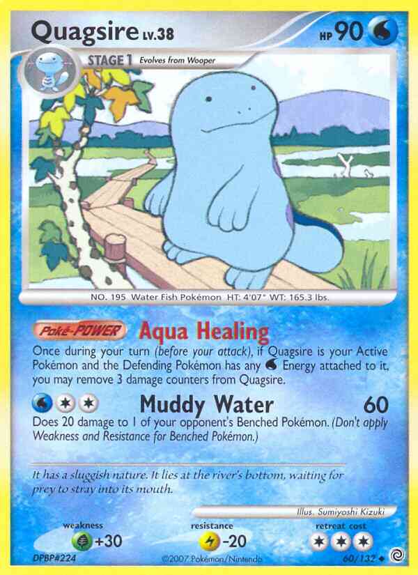 Quagsire - 60/132 - Uncommon [dp3-60] [Non-Holo]