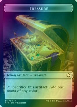 Mordenkainen Emblem (18) // Treasure Token (15) [Adventures in the Forgotten Realms: Tokens] [Foil]