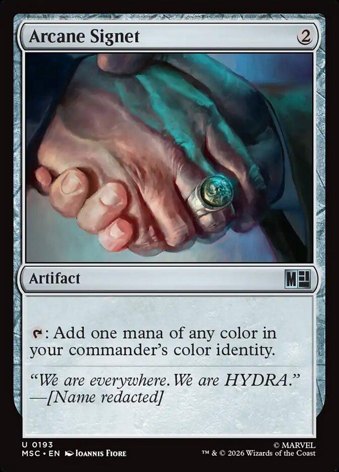 Arcane Signet (Villains) [193] [Marvel Super Heroes: Commander] [Non-Foil]