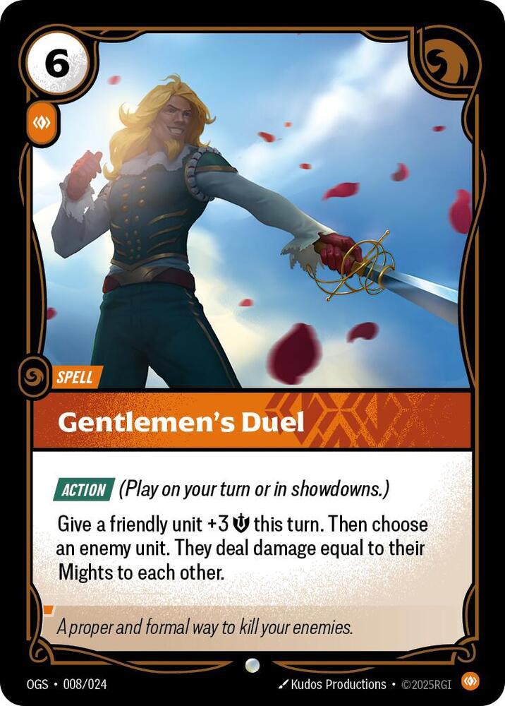 Gentlemen's Duel - 008/024 [Origins: Proving Grounds] [Non-Foil]