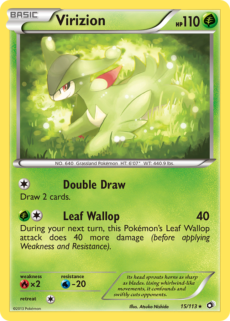 Virizion - 15/113 - Theme Deck Exclusive [bw11msp-15] [Non-Holo]
