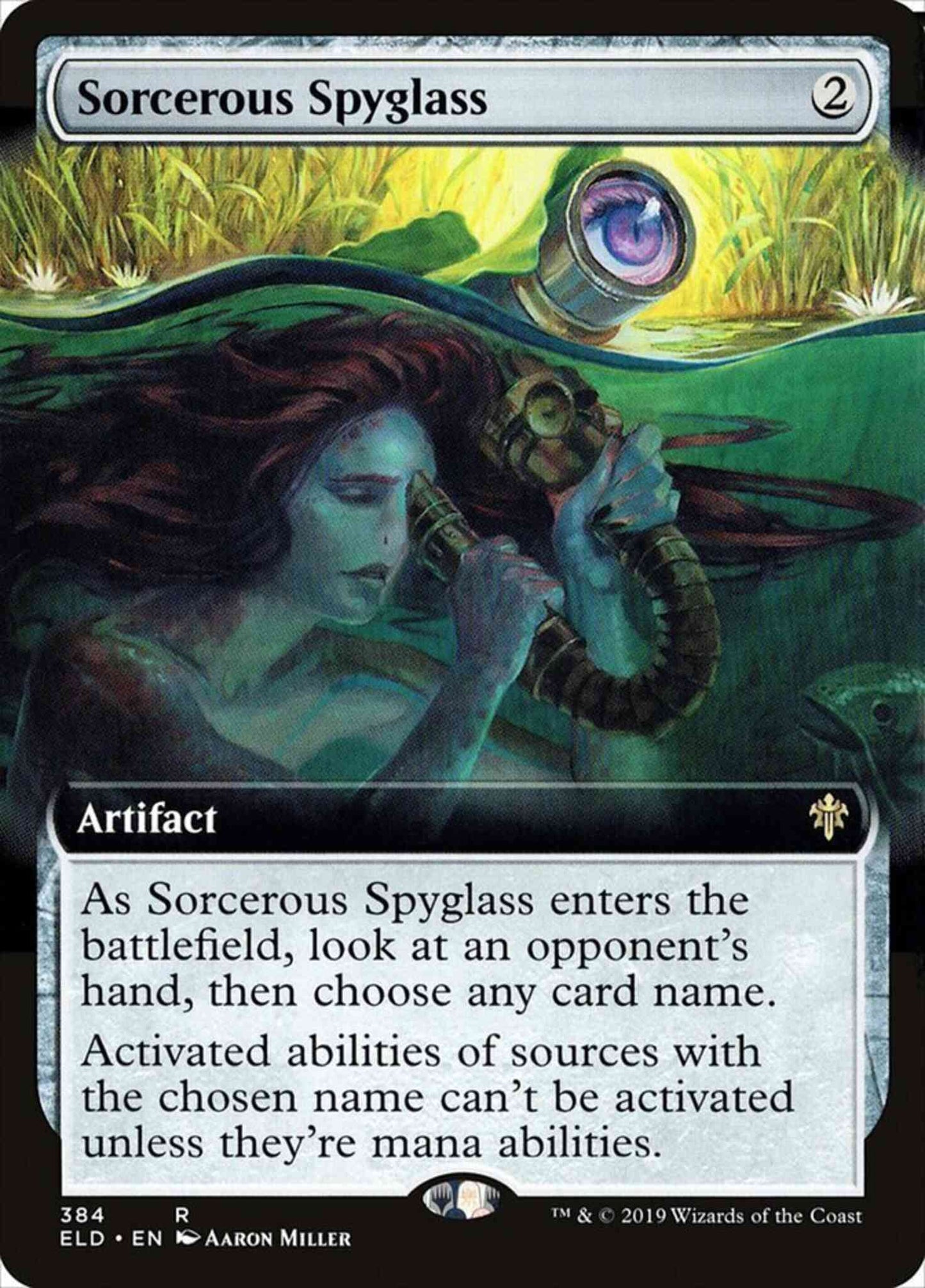 Sorcerous Spyglass [384] [Extended Art] [Throne of Eldraine] [Non-Foil]