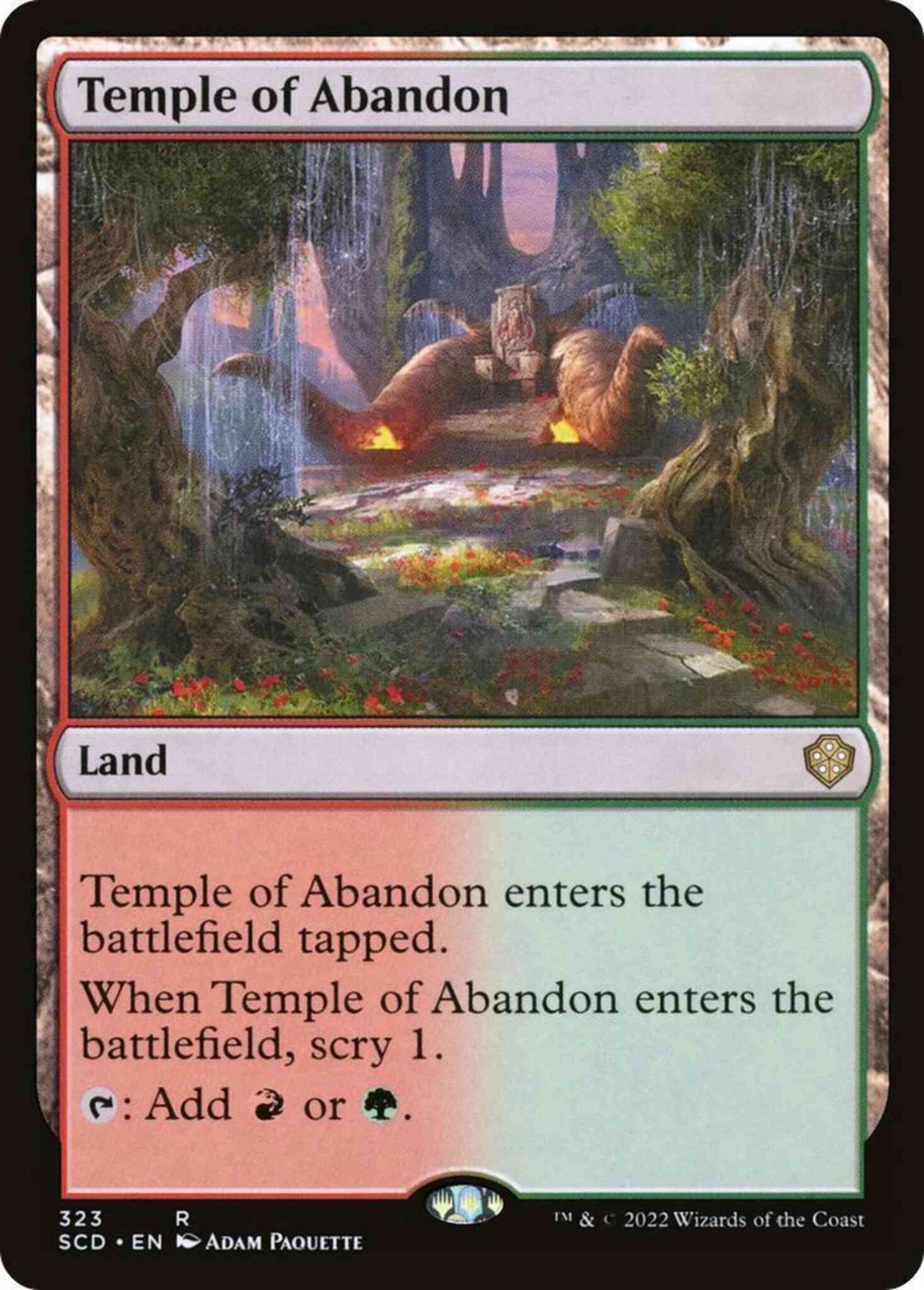 Temple of Abandon [323] [Starter Commander Decks] [Non-Foil]