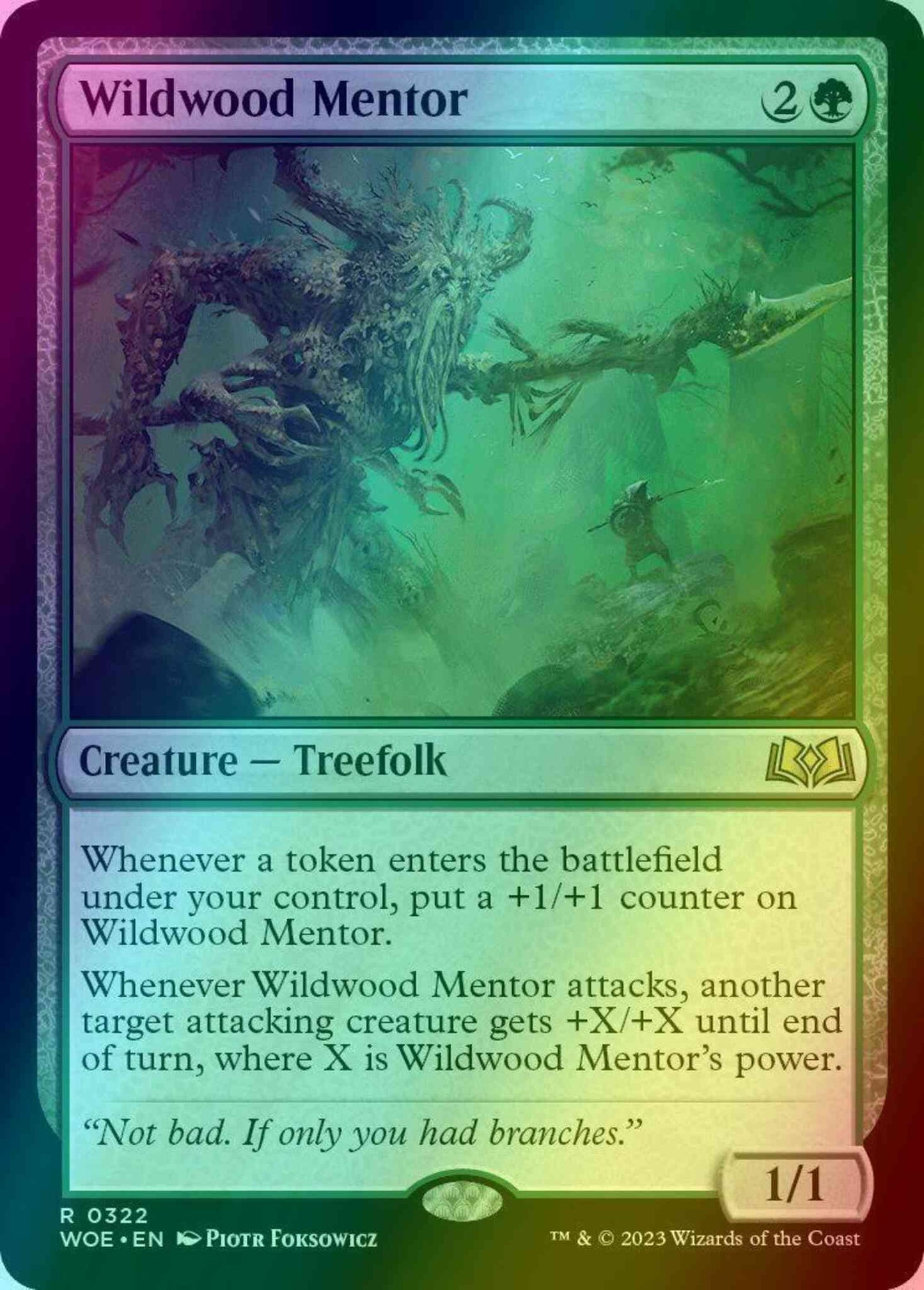 Wildwood Mentor [322] [Jumpstart Exclusive] [Wilds of Eldraine] [Foil]