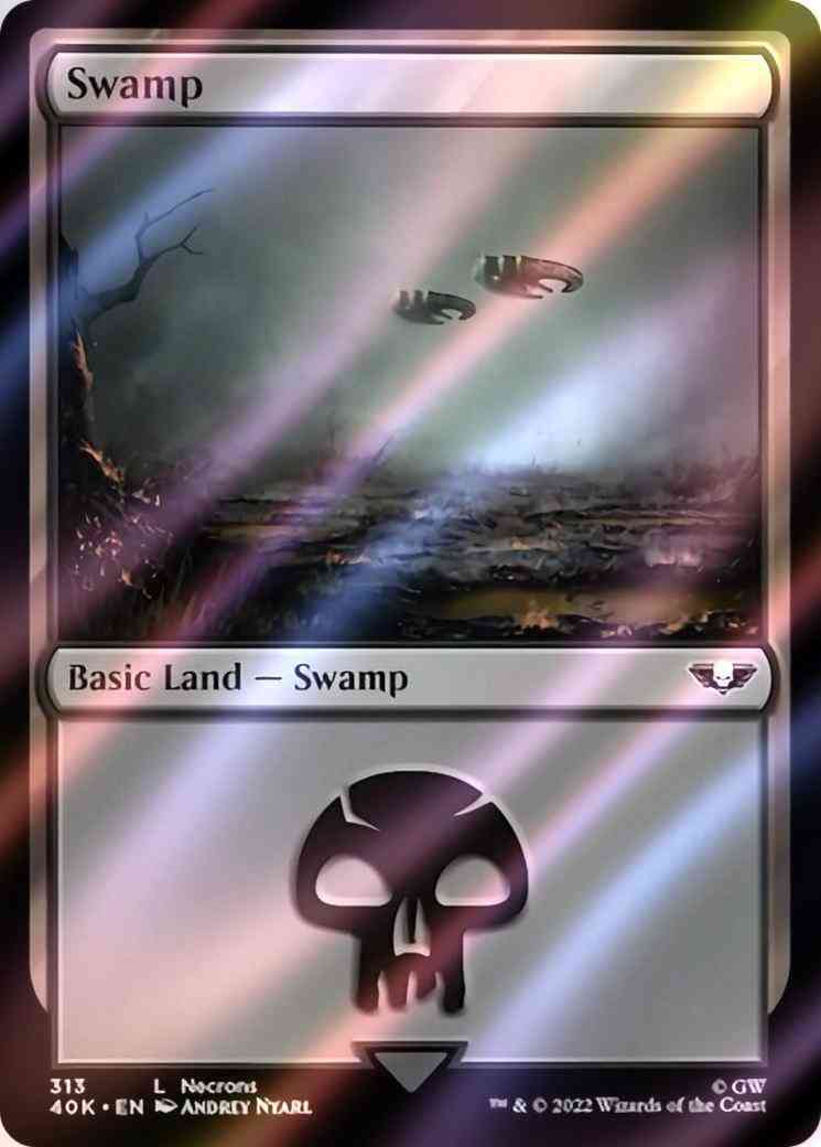 Swamp [313] [Necrons] [Universes Beyond: Warhammer 40,000] [Surge Foil]