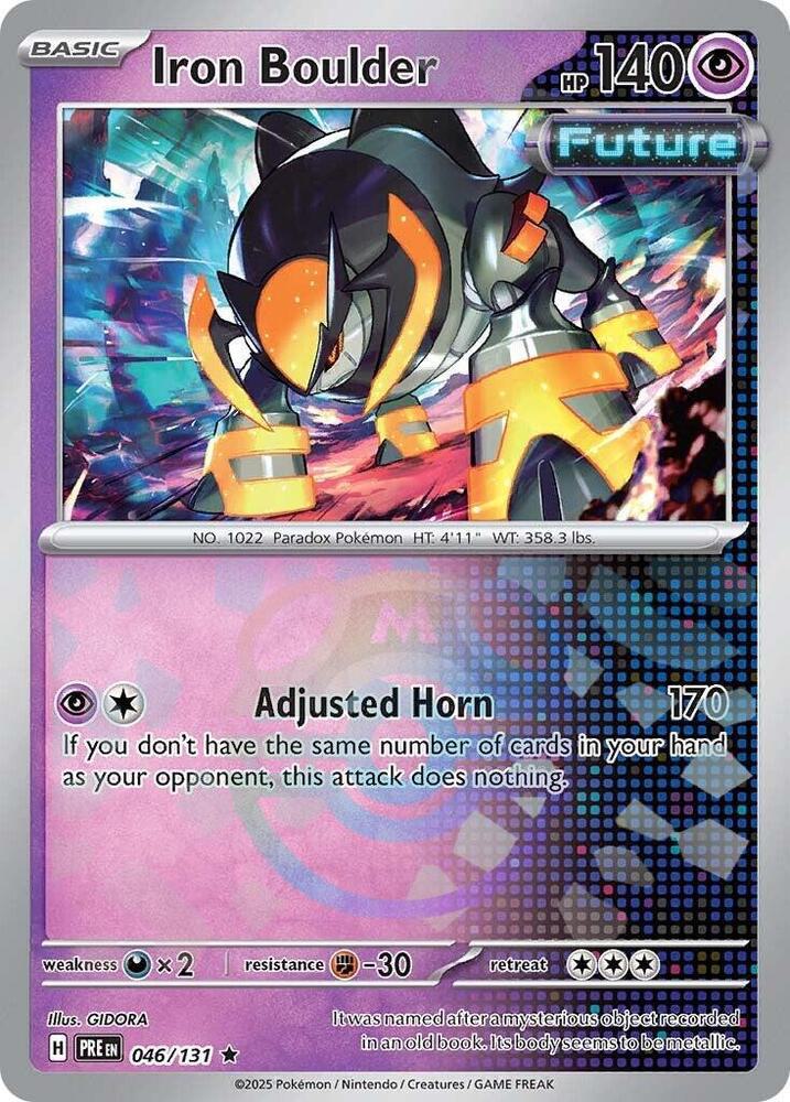 Iron Boulder - Master Ball Pattern - 046/131 - Rare [sv085-046] [Reverse Holo]