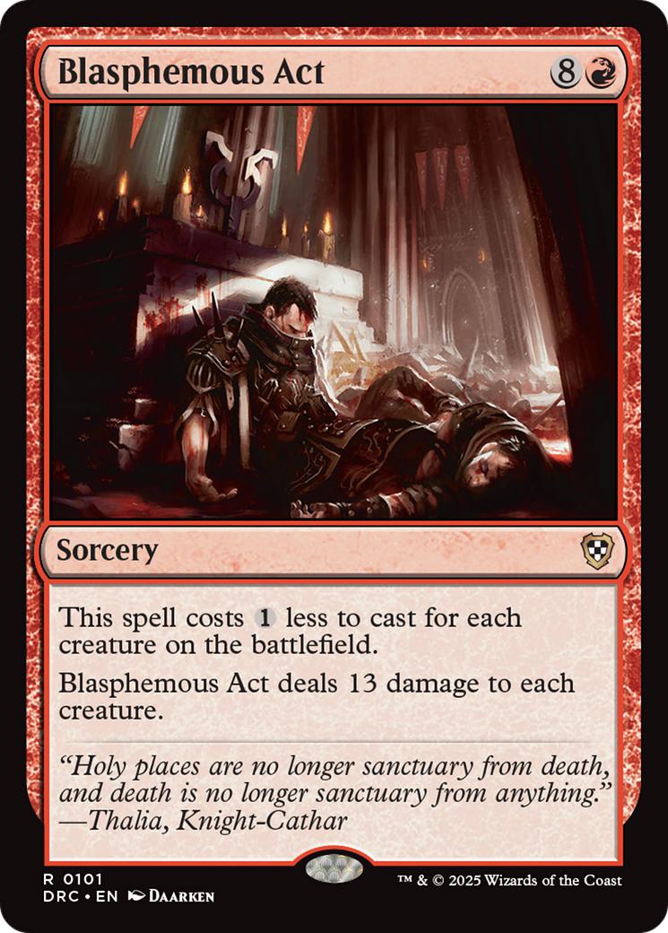 Blasphemous Act [101] [Aetherdrift: Commander] [Non-Foil]