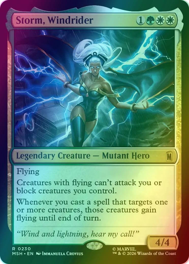 Storm, Windrider [230] [Marvel Super Heroes] [Foil]