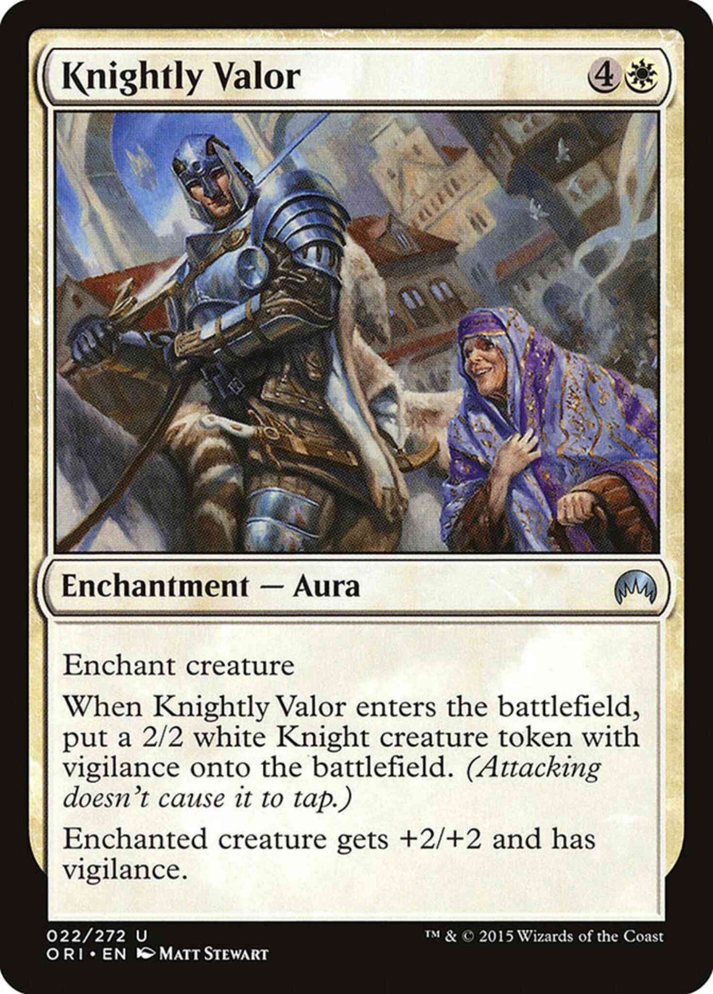 Knightly Valor [22] [Magic Origins] [Non-Foil]