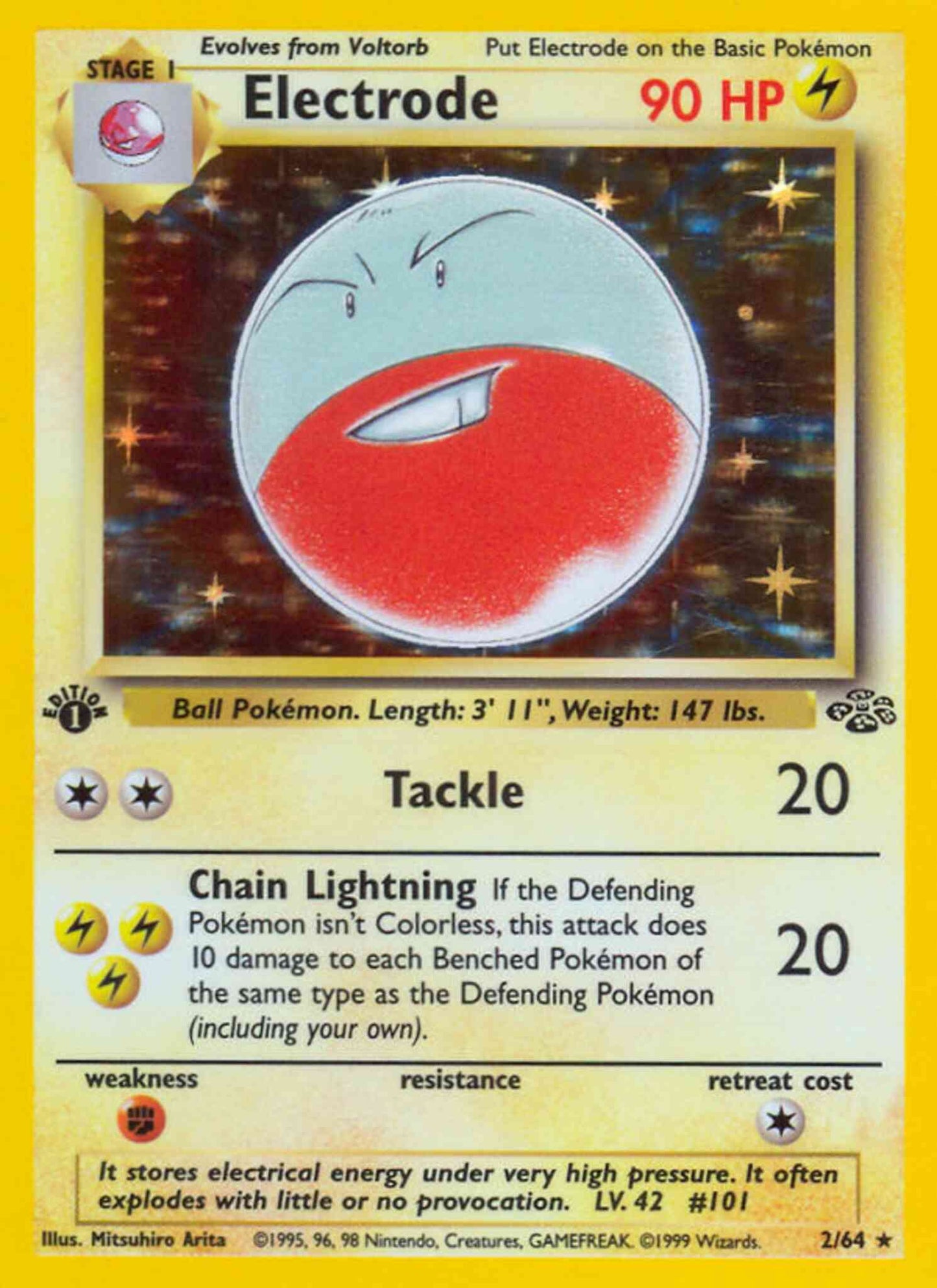 Electrode - 2/64 - Rare - 1st Edition [base2-2] [Holo]