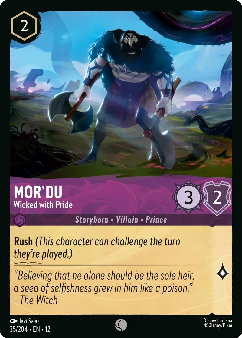 Mor'du - Wicked with Pride - 35/204 [Wilds Unknown] [Non-Foil]