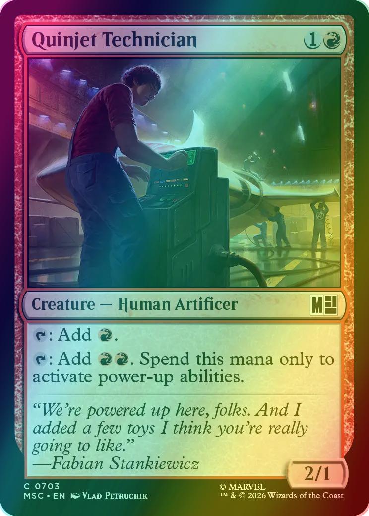 Quinjet Technician [703] [Jumpstart] [Marvel Super Heroes: Commander] [Foil]