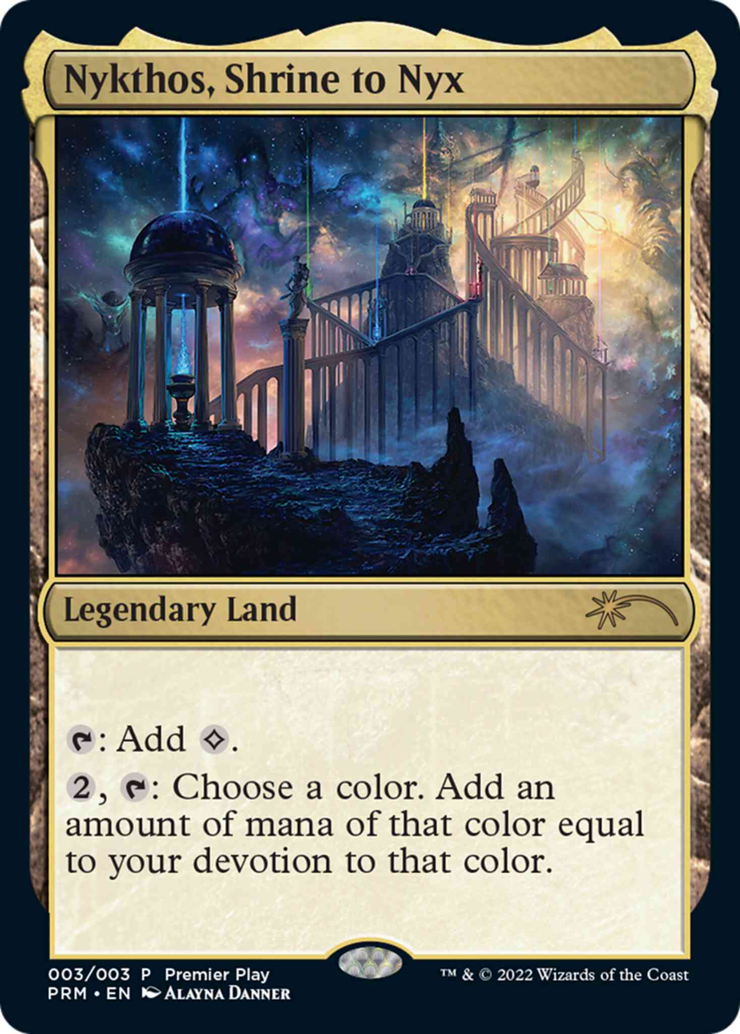 Nykthos, Shrine to Nyx [2022-3] [Pro Tour Promos] [Non-Foil