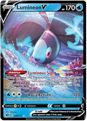 Lumineon V - 040/172 - Rare Holo V [swsh9-040] [Ultra]