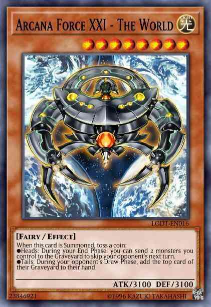 Arcana Force XXI - The World - LODT-EN016 - Ultra Rare - Unlimited