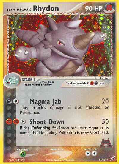 Team Magma's Rhydon - 11/95 - Rare Holo [ex4-11] [Holo]