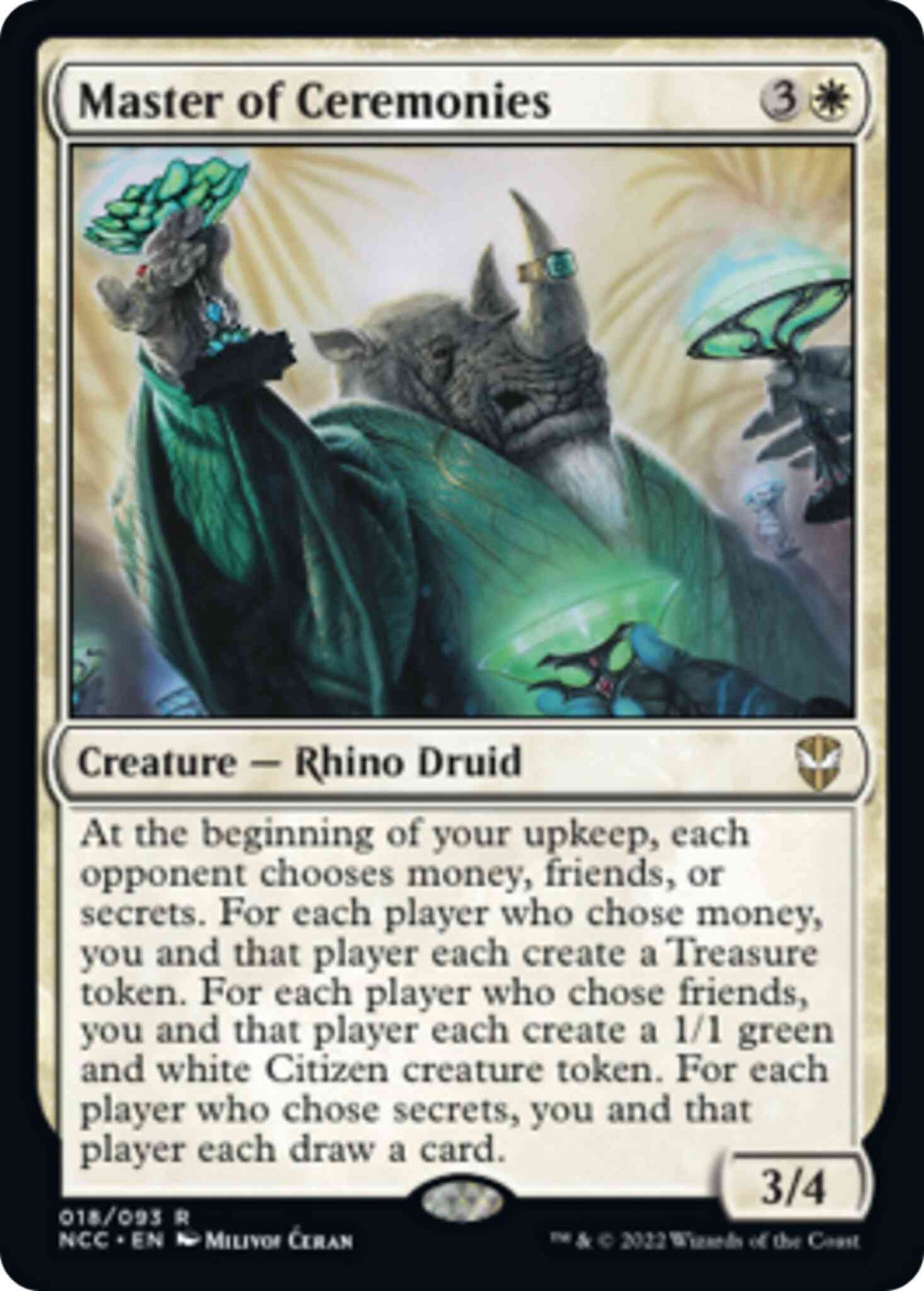 Master of Ceremonies [18] [Streets of New Capenna: Commander] [Non-Foil]