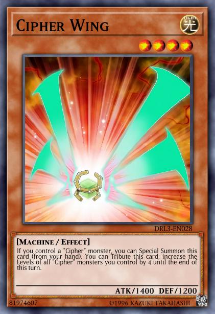 Cipher Wing - DRL3-EN028 - Ultra Rare - 1st Edition