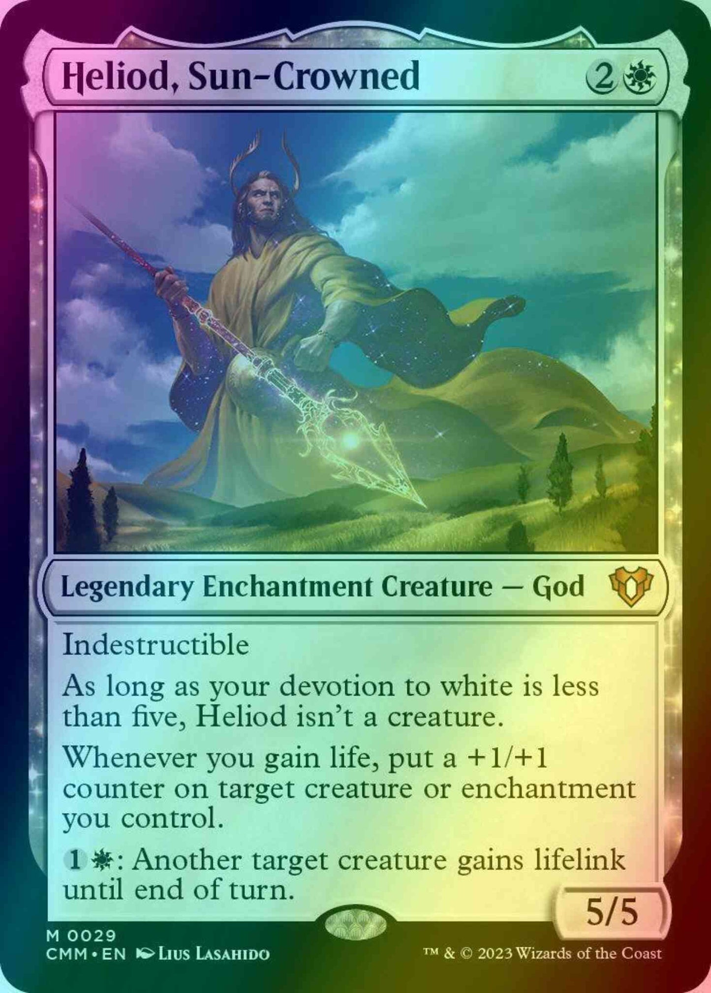 Heliod, Sun-Crowned [29] [Commander Masters] [Foil]